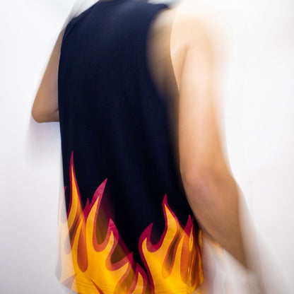 Sleeveless Flame T-shirt