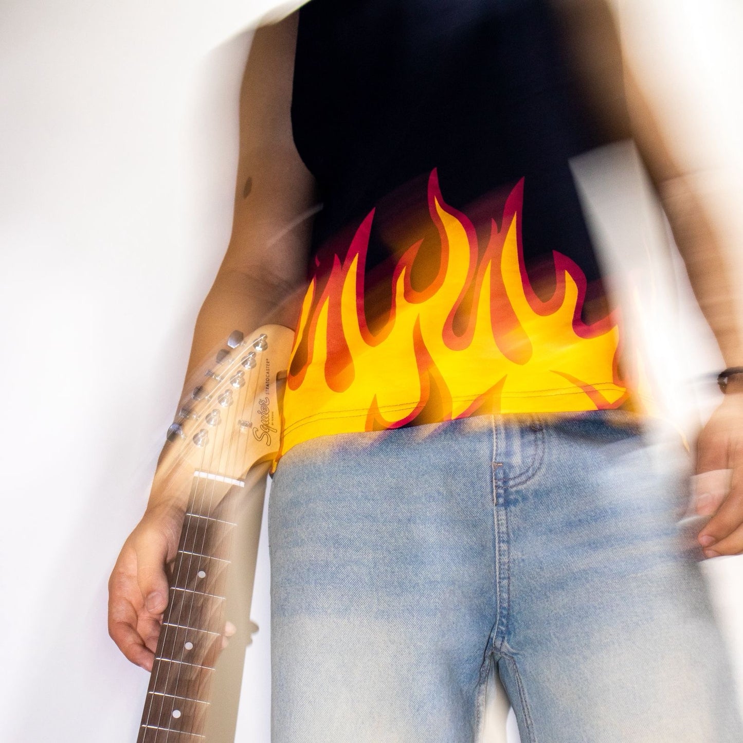 Sleeveless Flame T-shirt