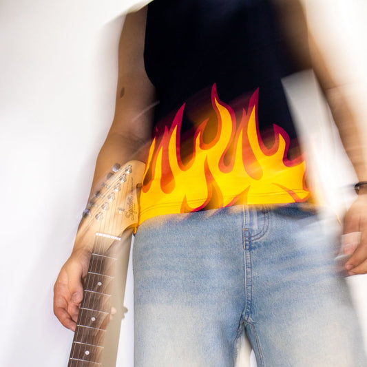 Sleeveless Flame T-shirt