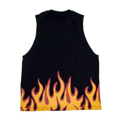 Sleeveless Flame T-shirt